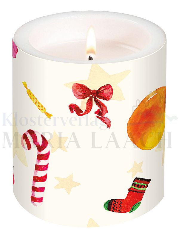 Foto: Lampionkerze Weihnachtszauber, klein, 80/75 mm