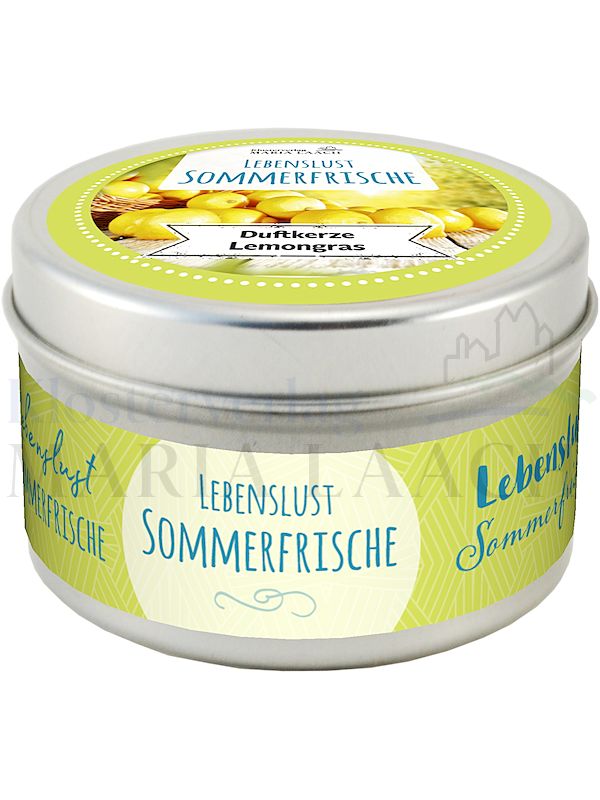 Foto: Kerze in Dose Lebenslust Sommerfrische, Ø 6 x 4 cm