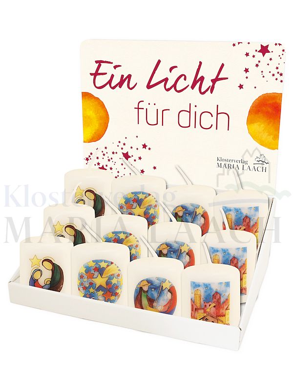 Foto: Verkaufsdisplay, Weihnachten, 28 Kerzen, 4 x 7 Stück