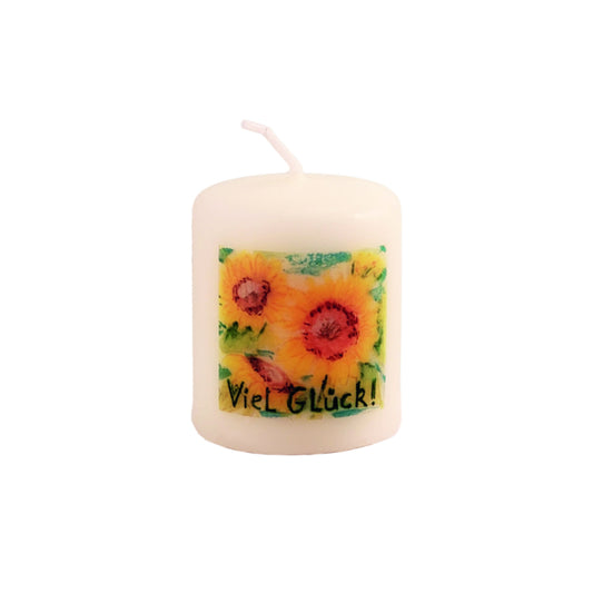 Minikerze "Viel Glück"