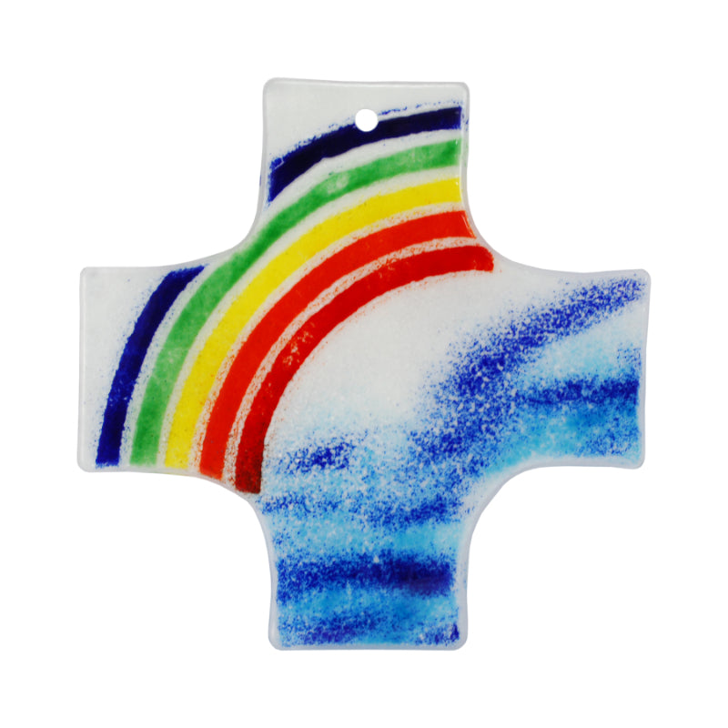 Glaskreuz "Regenbogen"