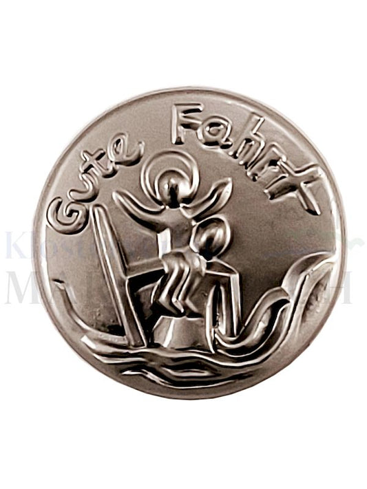 Foto: Plakette Christophorus Gute Fahrt, Ø 3,5 cm