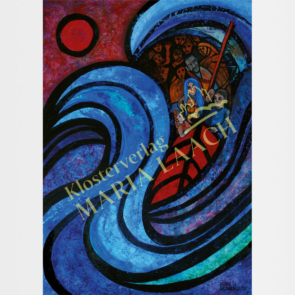 Kunst-Postkarte „Gott mit uns - im Sturm der Zeit"