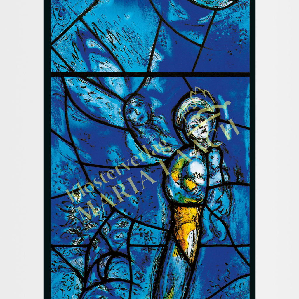 Kunst-Postkarte - Maria mit dem Kind - Marc Chagall