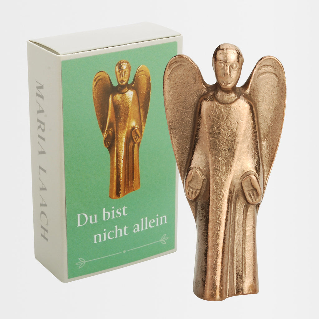 Bronze-Figur „Du bist nicht allein", in Geschenkschachtel