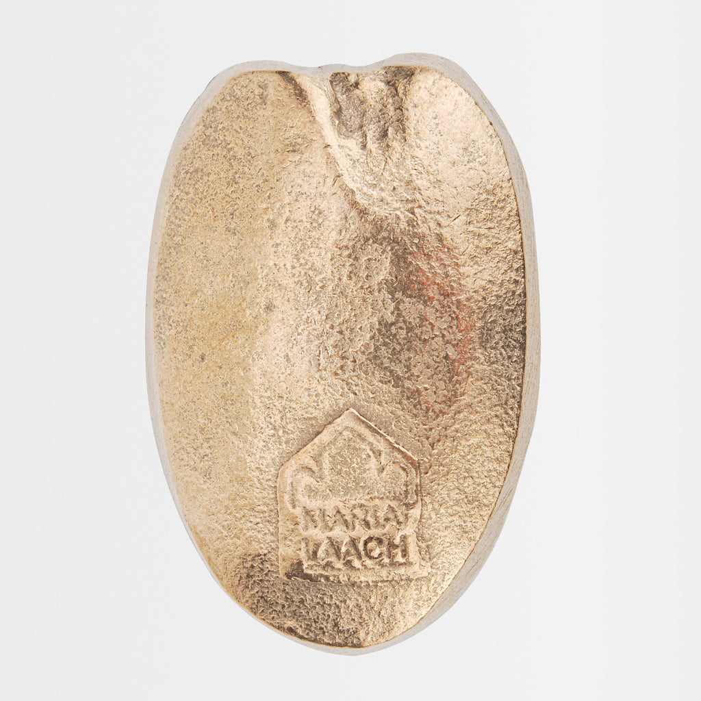 Bronze-Handschmeichler Engel in Federform „Du bist ein Engel für mich", in Geschenkschachtel