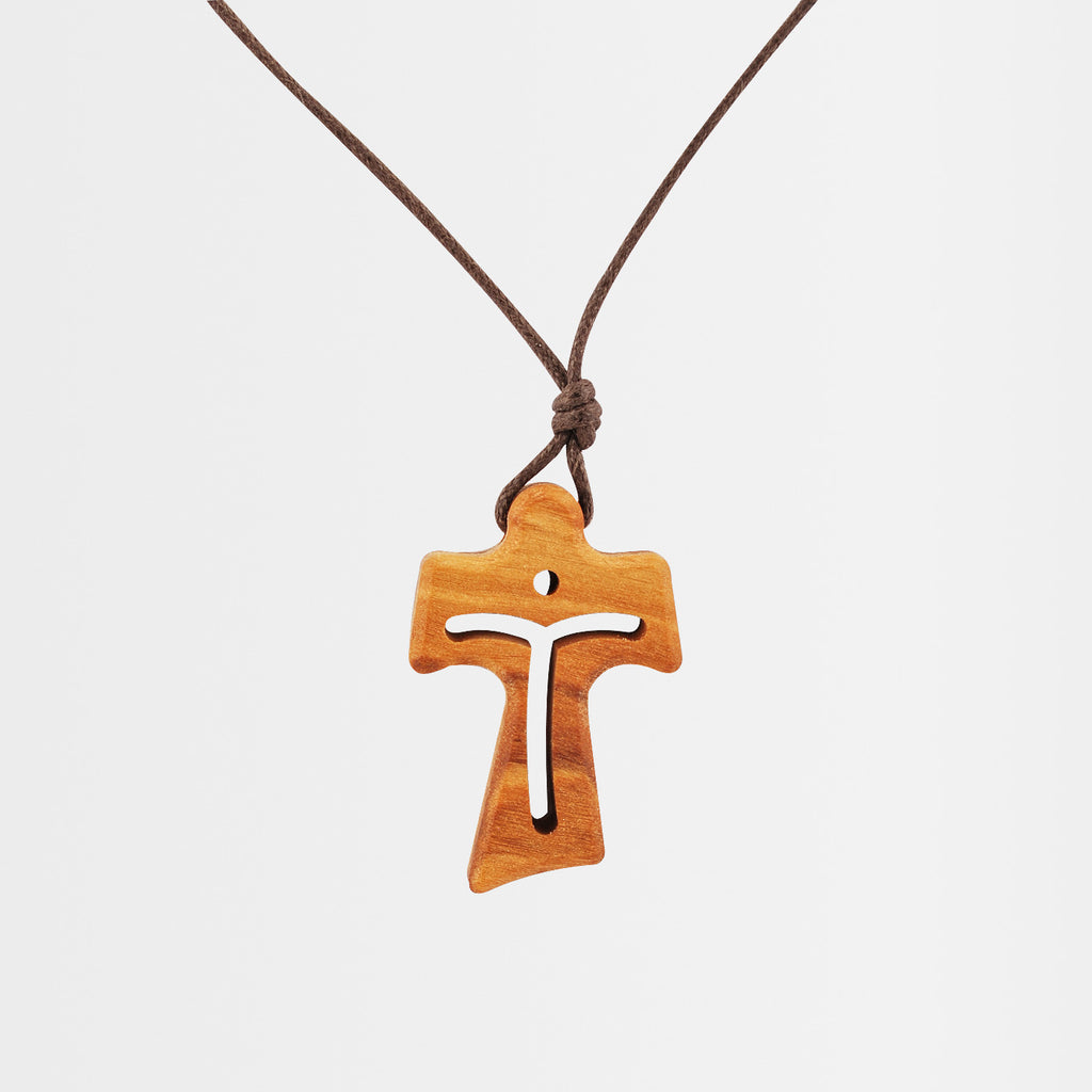 Holz-Halsanhänger „Kreuz"