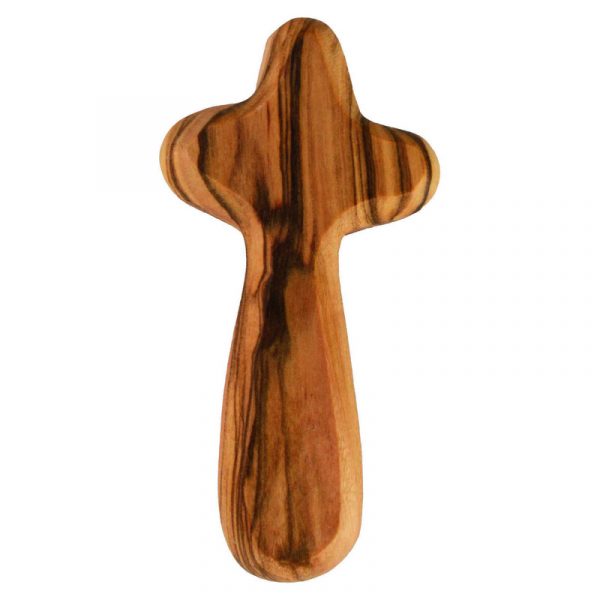 Handkreuz aus Olivenholz