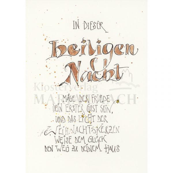 Weihnachtskarte ' In dieser heiligen Nacht '