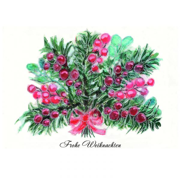 Weihnachtskarte ' Weihnachtsgesteck '