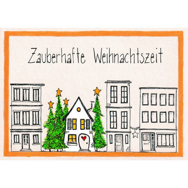 Weihnachtskarte ' Zauberhafte Weihnachtszeit '