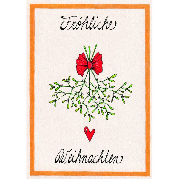 Weihnachtskarte ' Fröhliche Weihnachten '