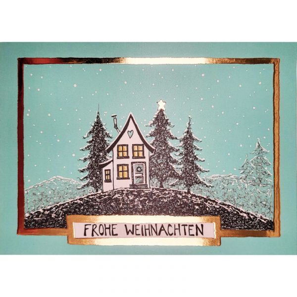 Weihnachtskarte ' Frohe Weihnachten '